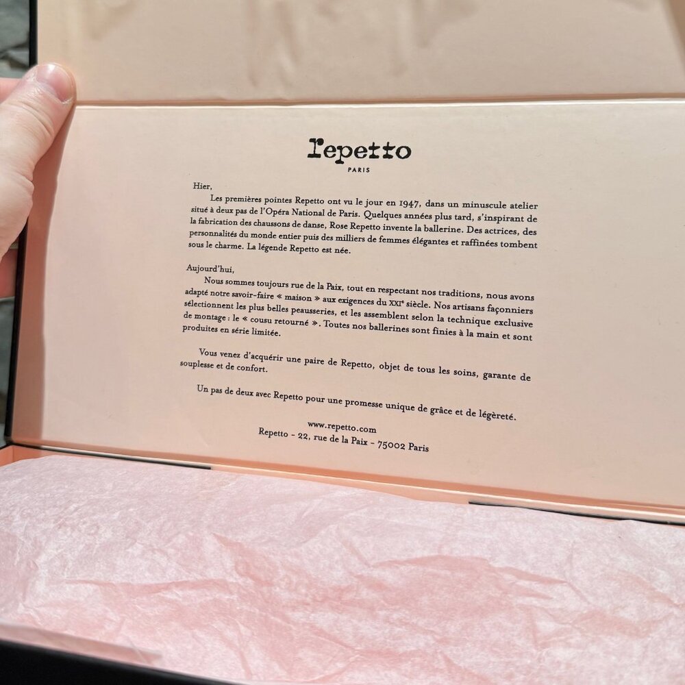 Repetto X Rodarte Grey Marble Print Cendrillon Ballet Flats - Picture 12 of 12